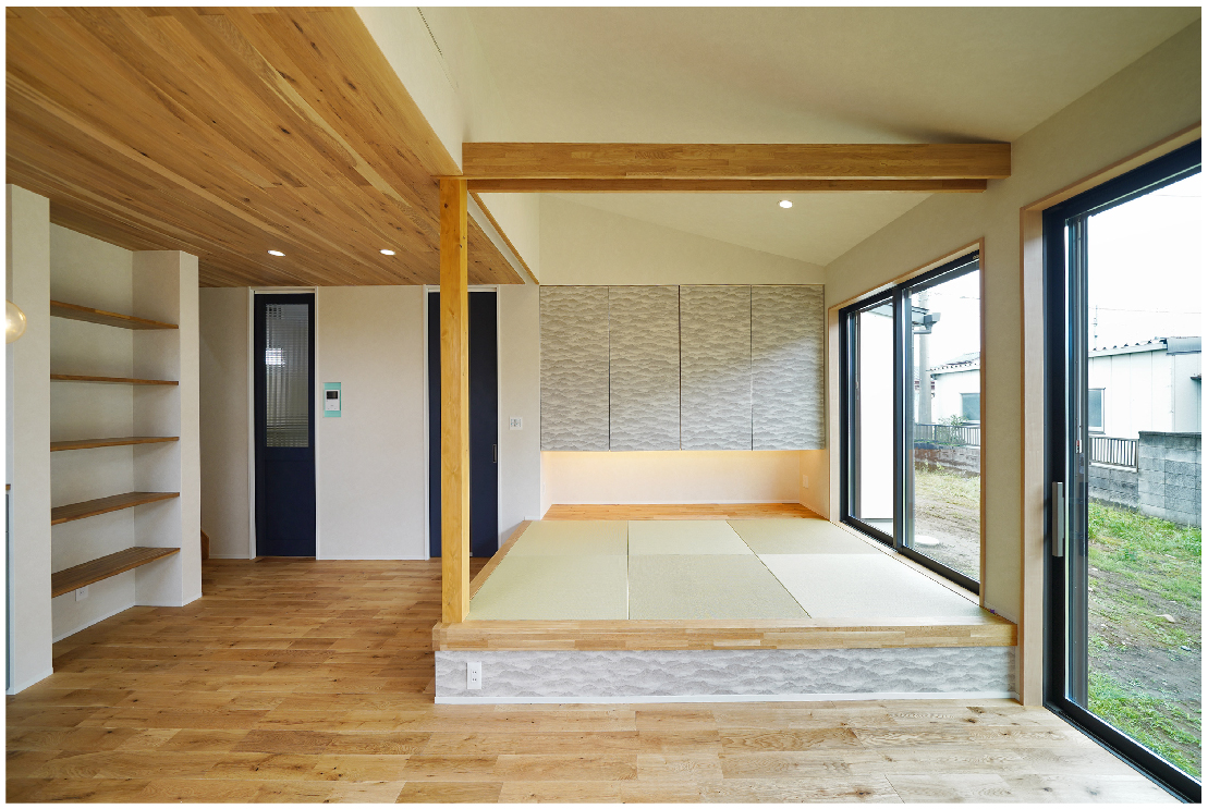 照明や壁紙などインテリアにこだわったNatural Modern Styleの家