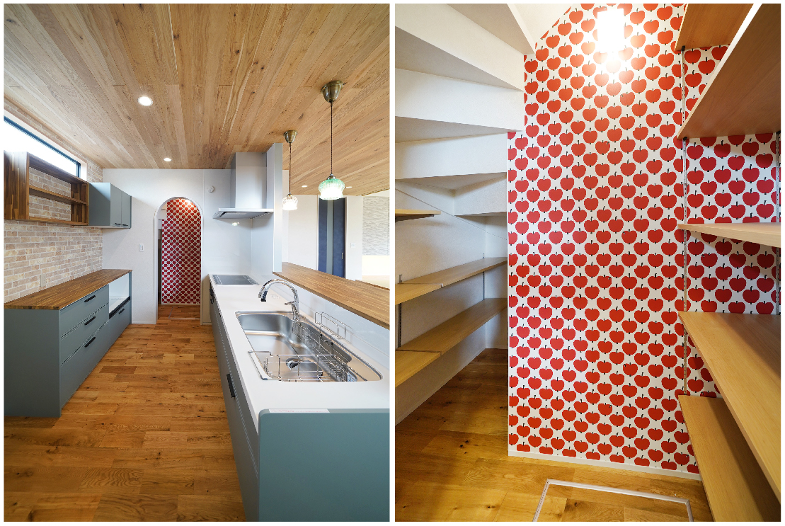 照明や壁紙などインテリアにこだわったNatural Modern Styleの家